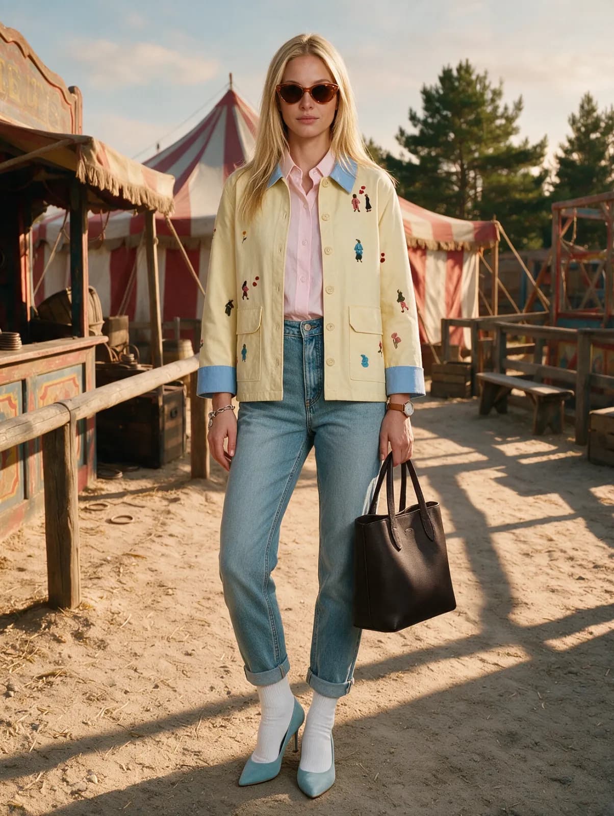 Market square: AI generated fashion photo