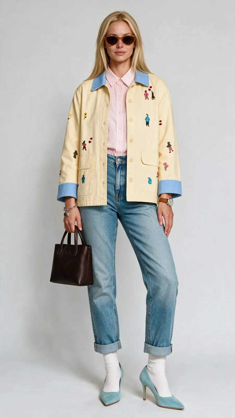 Flat lay to on model